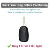 Car Key Case For Renault Kangoo Movano Vauxhall Trafic Opel Vivaro - 2 Buttons TPU Anti-Scratch Protective Cover With Key Chain