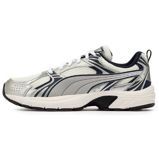 Puma Zapatillas Casuales Unisex Milenio Plata Blanca 380510-05