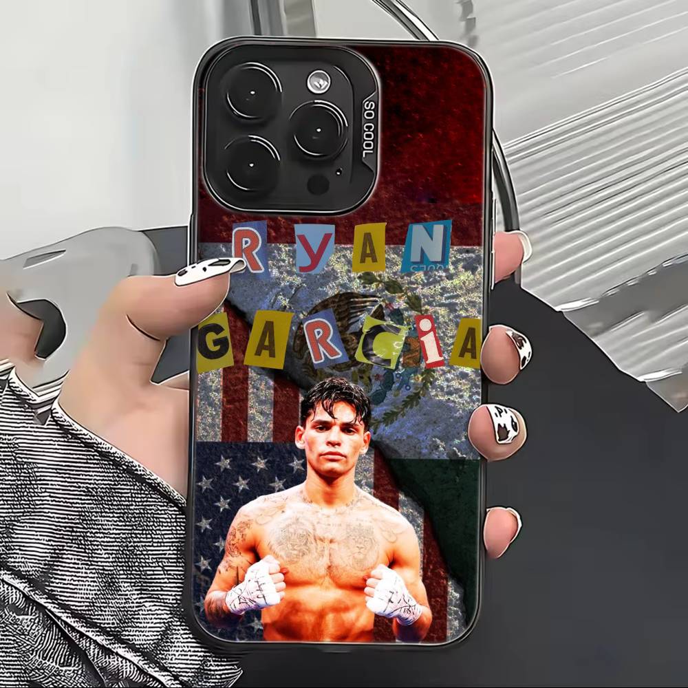 R-Ryan Garcia Boxing Star Phone Case For iPhone 17,16,15,14,13,12,11 Plus,Pro Max,XS,Colorful Silver Phone case Funda Cover