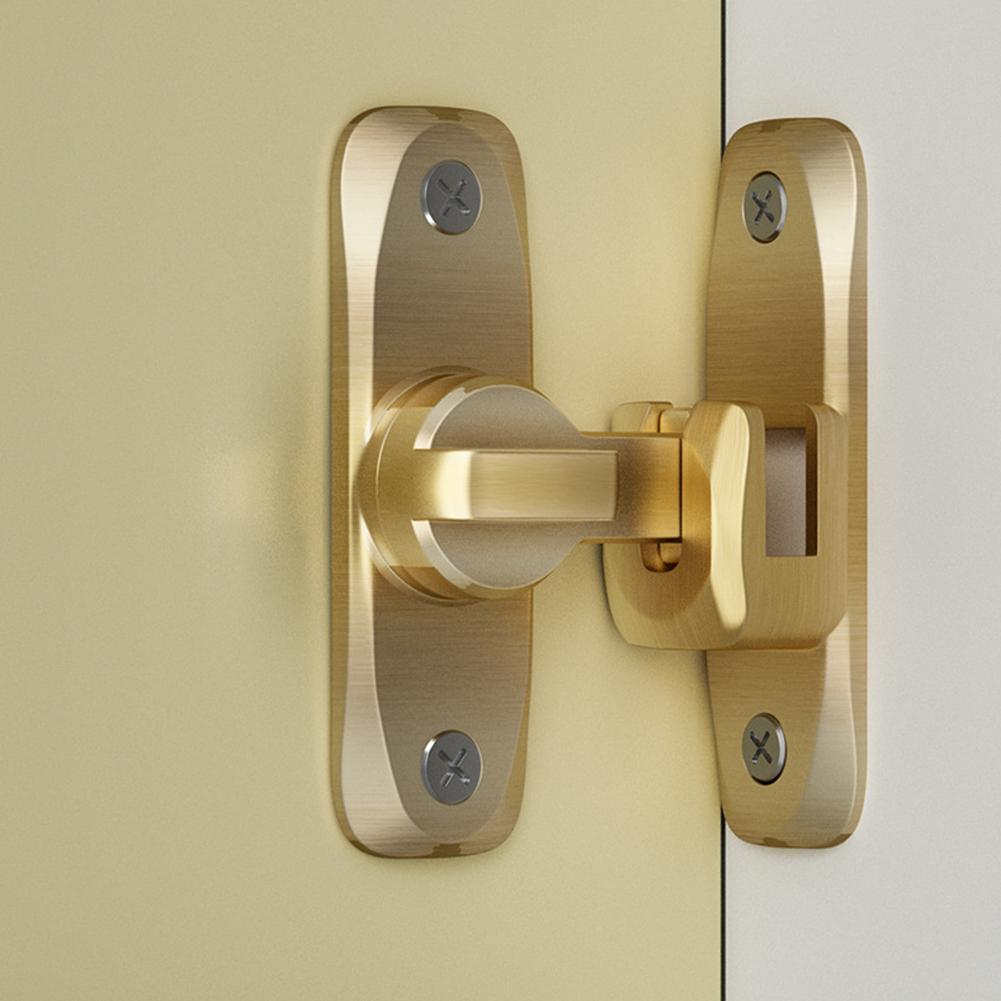 Sliding Barn Door Lock 90°180° Sliding Door Latch Barn Gate Bolt Cabinet Closet Latch  Window Buckle Anti Theft Hardware