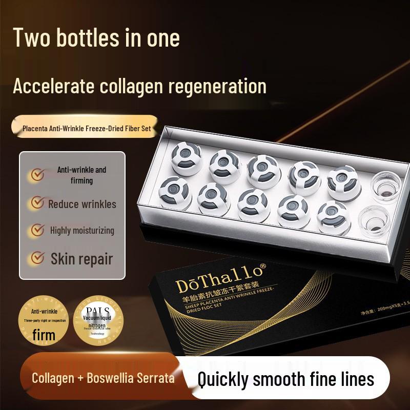 DoThallo Collagène de Placenta Poudre Fibre Réparation Peau Anti-Rides