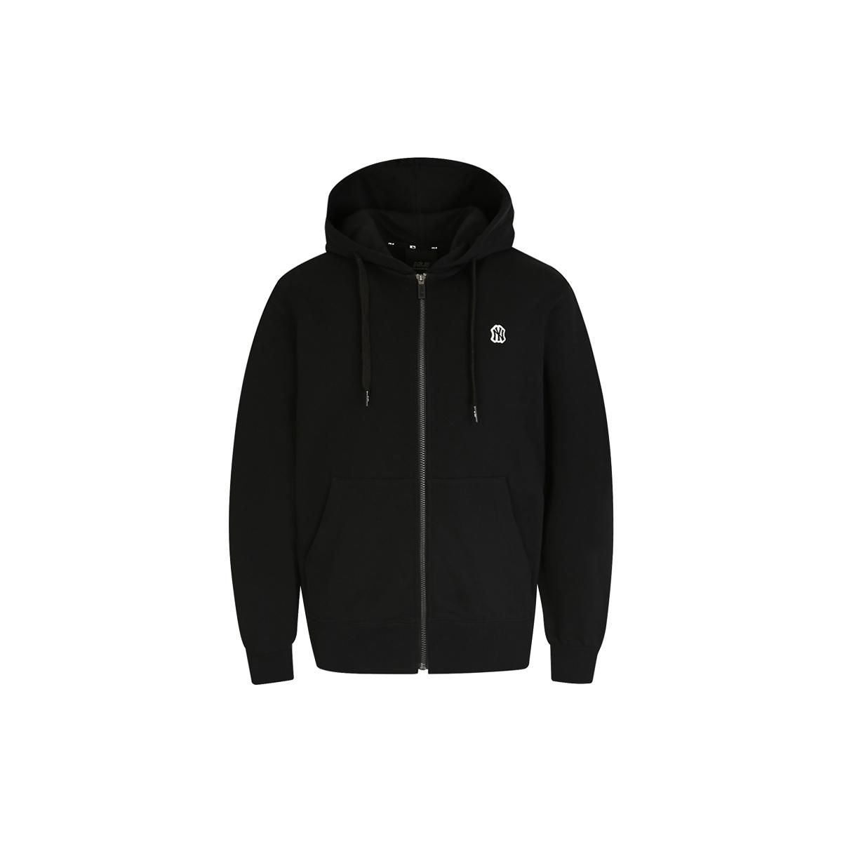 Толстовка унисекс MLB Черная с капюшоном Умеренный кардиган 31TR01011-50L XXL