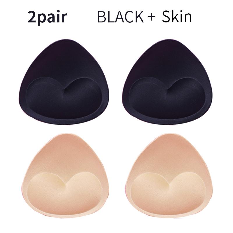 2-1Pair Spong Bra Pads Set Bikini Chest Cup Push Up Insert Foam Pads for Women Swimsuit Padding Removeable Enhancer Accessories