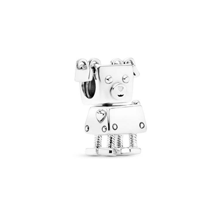Pandora Cute Dog 925 Silver Pendant Women pendant 797551EN12 Silver