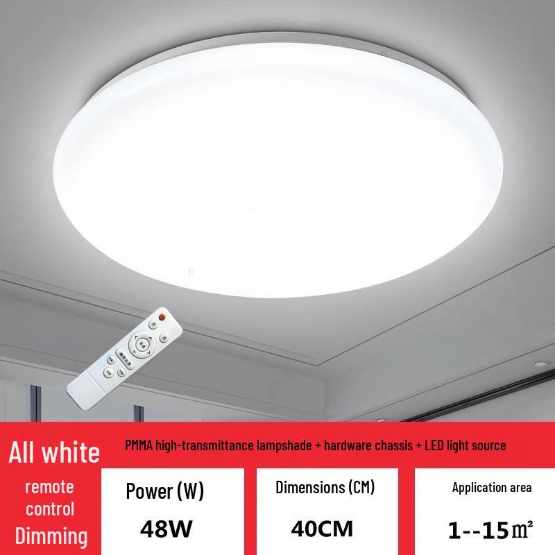 Super Bright LED Ceiling Light for Living Room, Bedroom, Kitchen, Stairway & Balcony - Simple Round Design