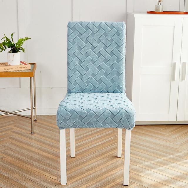 Thick Jacquard Chair Cover Spandex Stretch Slipcovers Chair Seat Covers For Kitchen Dining Room Wedding Banquet Home 1pc
