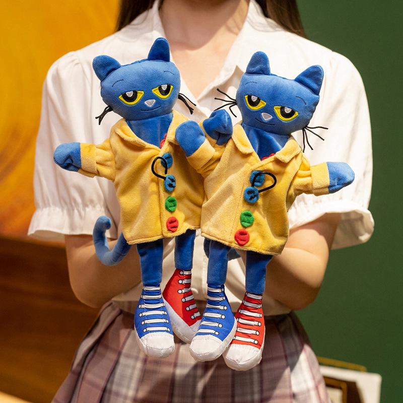 Pete the Cat Plush Hand Puppet: Cute Blue Soothing Doll