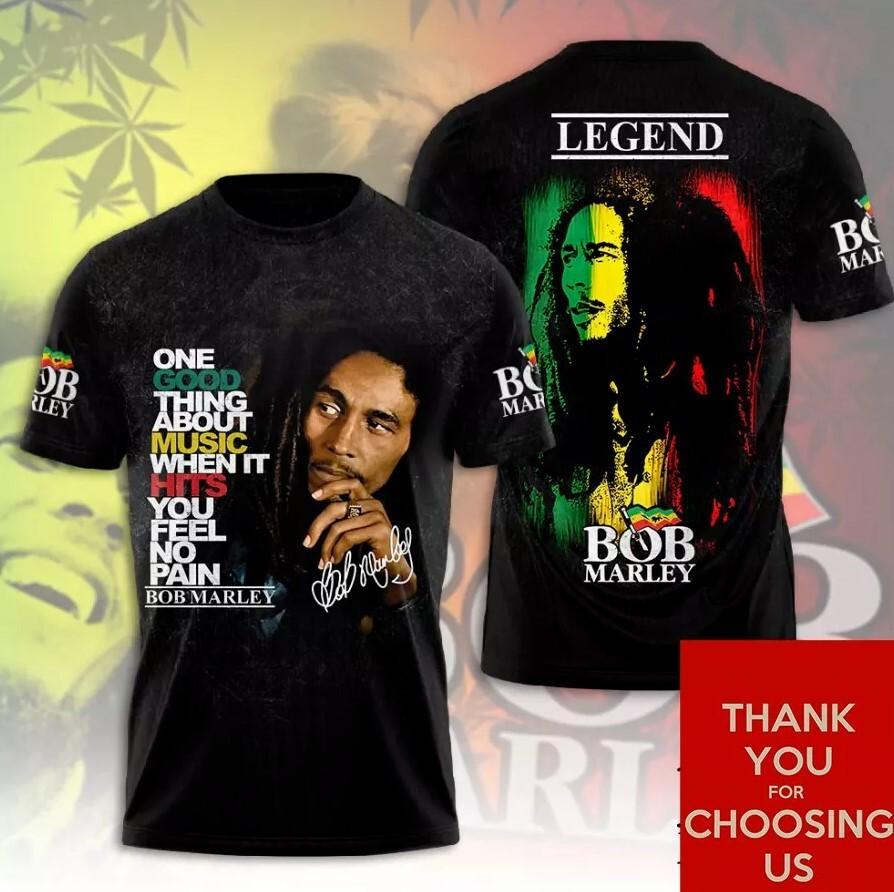 

Bob Marley Singer Shirt Aop Short Sleeve T-Shirt All Sizes S-5Xl Gift For Famil Unisex T-Shirt XXXXL