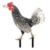 Arte da Giardino Realistico Palo Animale in Acrilico, Pollo Oca Uccello Piatto 2D Palo da Giardino Resistente alle Intemperie Segno Coniglio per Sentiero, Patio, Prato Esterno