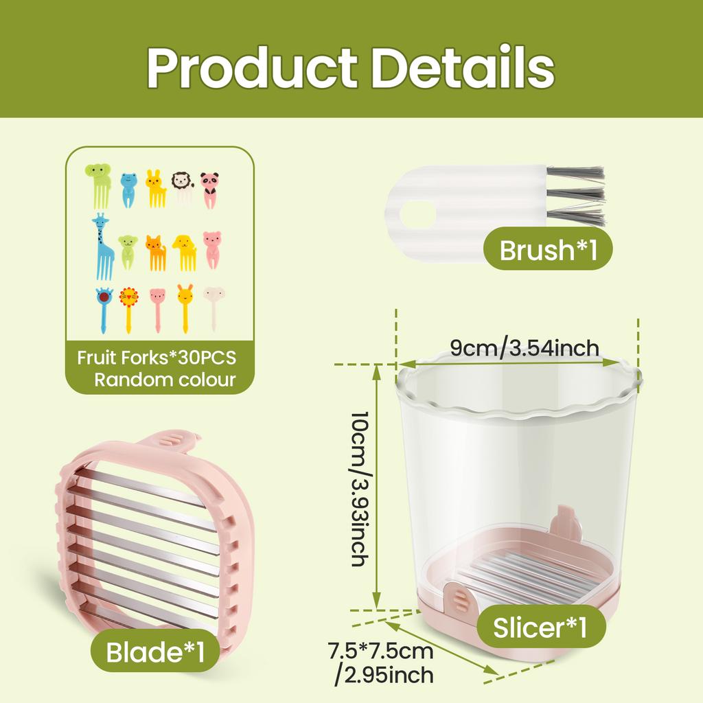 Kitchen Fruits Vegetables Cup Slicer Strawberry Slicer Portable Banana Cutter Multipurpose Detachable Potato Slice Making Tool