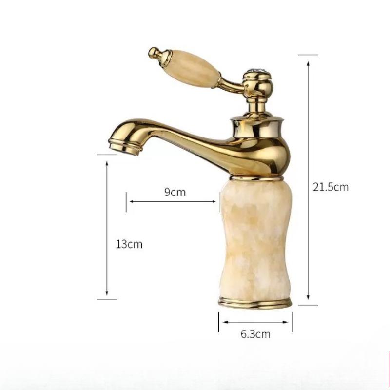 Bathroom Brass and Jade Basin faucet Bathroom Basin faucet Sink Mixer Tap Gold Sink Bath Basin xx