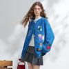 Women's Cartoon V-Neck Knitted Cardigan Sweater