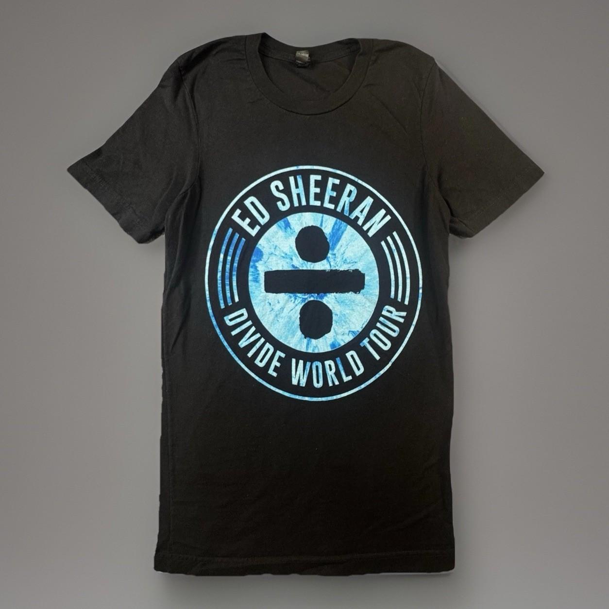 Ed Sheeran Divide World Tour Black Short Sleeve Band Shirt - Men s Small -621 Unisex T-Shirt XXL
