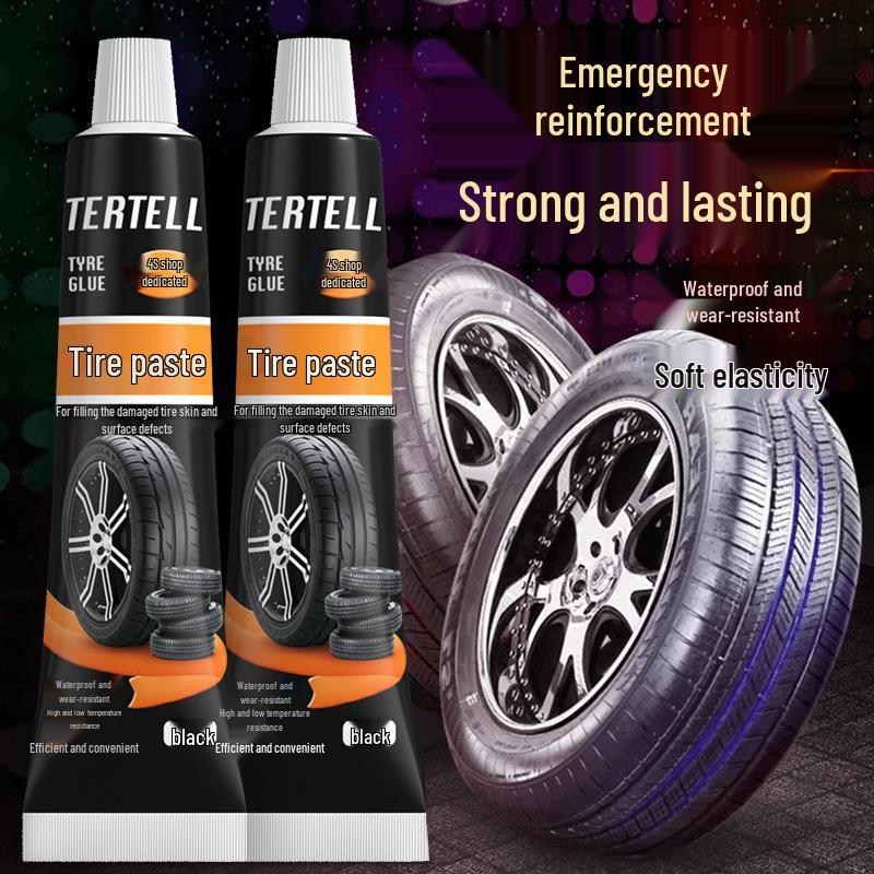 Black Tire Repair Glue for Sidewall Cracks and Peeling