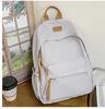 Schoolbag Backpack Wholesale Lightweight Cheap Large Capacity Casual Backpack Student Bag Stylish Simple Leather Standard Korean Edition Student Bag