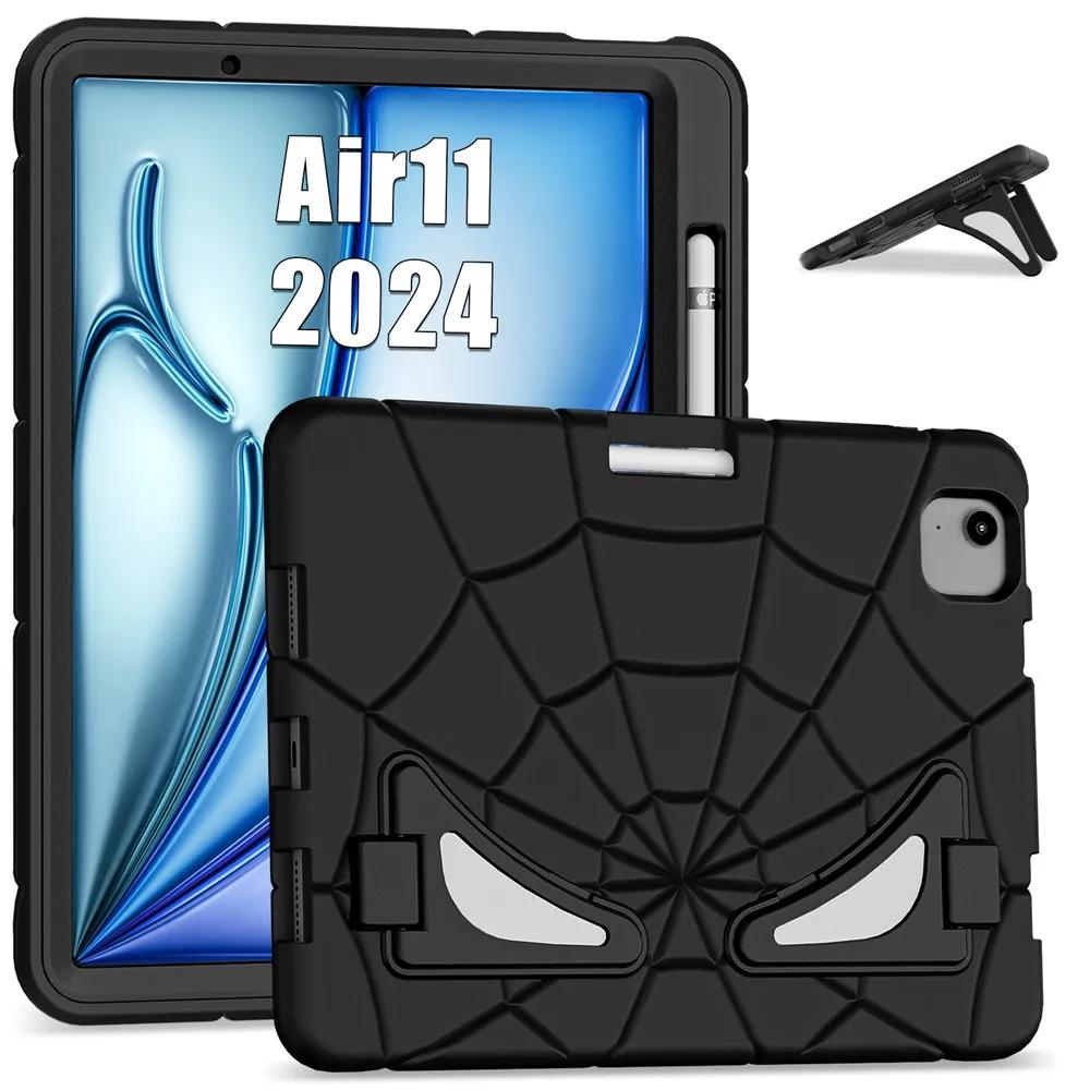 For Ipad Air 11 Inch 2024 M2 A2902 A2903 A2904 Case Kids Tablet Cover Silicone +PC Case for Apple iPad Air M2 11" 2024