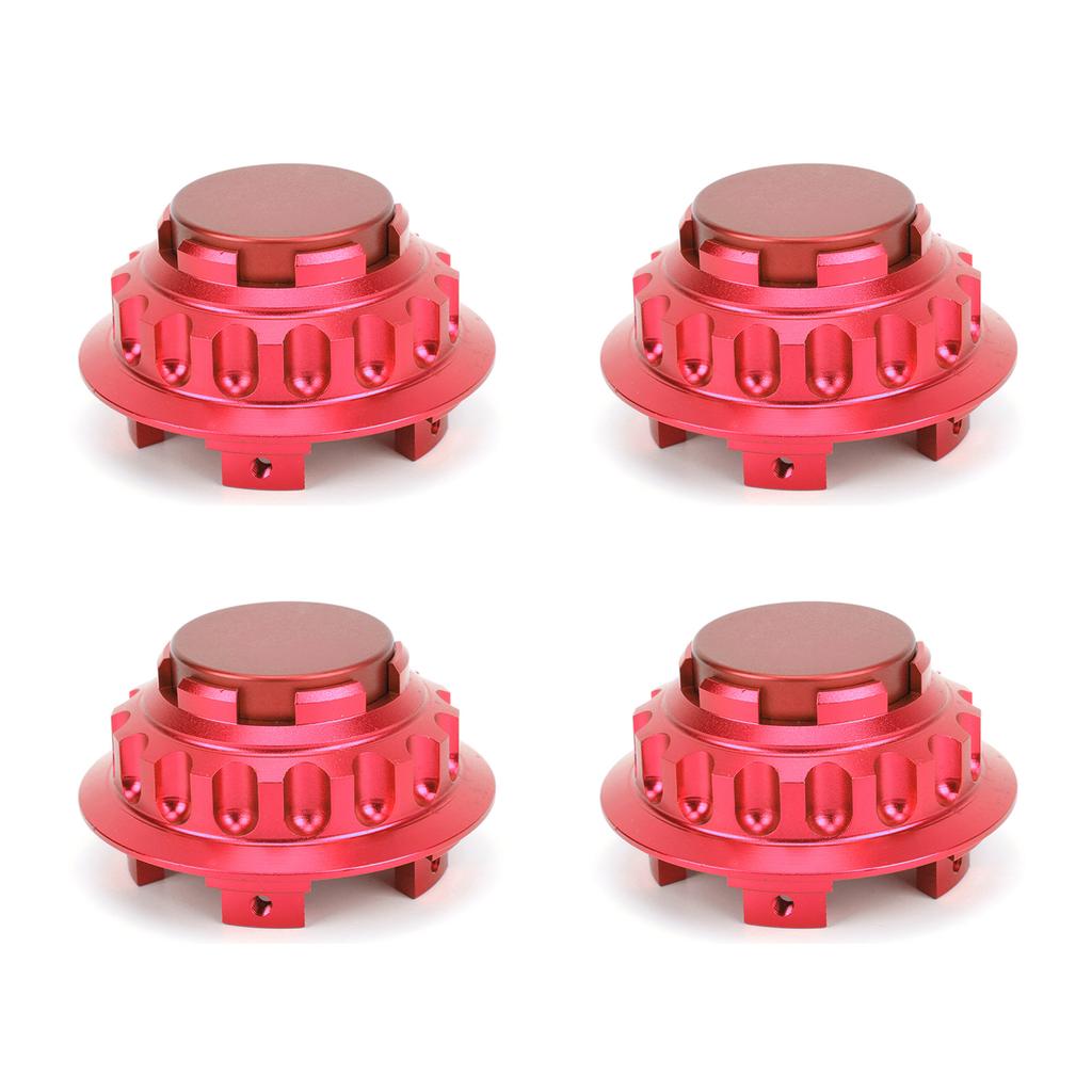 4pcs 3in Wheel Center Hub Caps Aluminum Alloy Covers 7PP601149A Replacement AccessoryRed