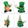 Faceless Gnome Doll Scandinavian Felt Dwarfs Doll for StPatricks Day Home Tabletop Decoration Carnival Party Props Doll