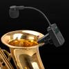2.4GHz Wireless Mic Transmitter and Receiver Clip-on Instrument Microphone Saxophone Microphone for Saxophone and More