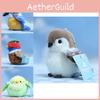 Adorable Plush Sparrow Parrot Penguin Keychain Doll Cute Cartoon Accessory For Bags