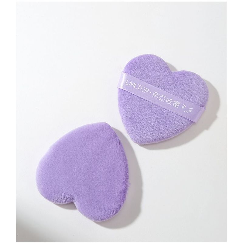 Lactacia - Set of 2: Heart Powder Puff