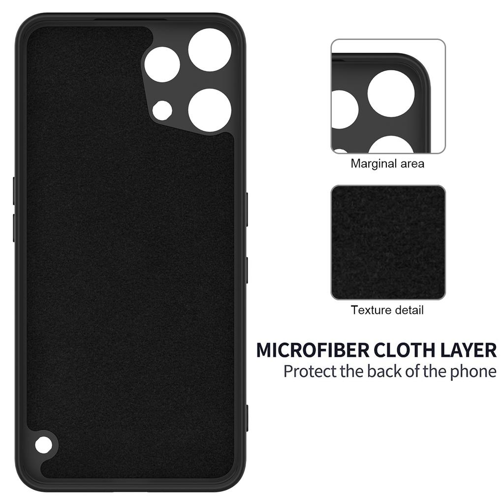 For Nothing Phone (3a) Lite 5G Liquid Silicone Case Phone Back Cover with Hand Strap