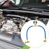 Vehicle Recharge Measure Hose Kit High Pressure Resistant Metal Air Conditioner Hose with Accurate Gauge for Car AC Refill