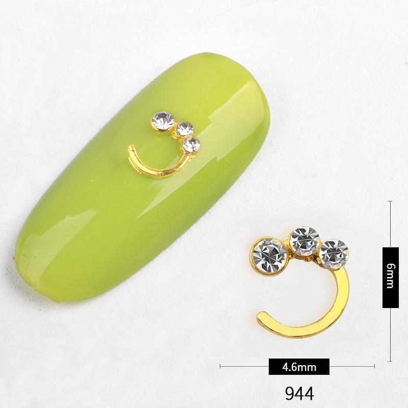 5pc/pack Nail Rhinestone 3D Acrylic Tips DIY Decoration Nail Art Manicure