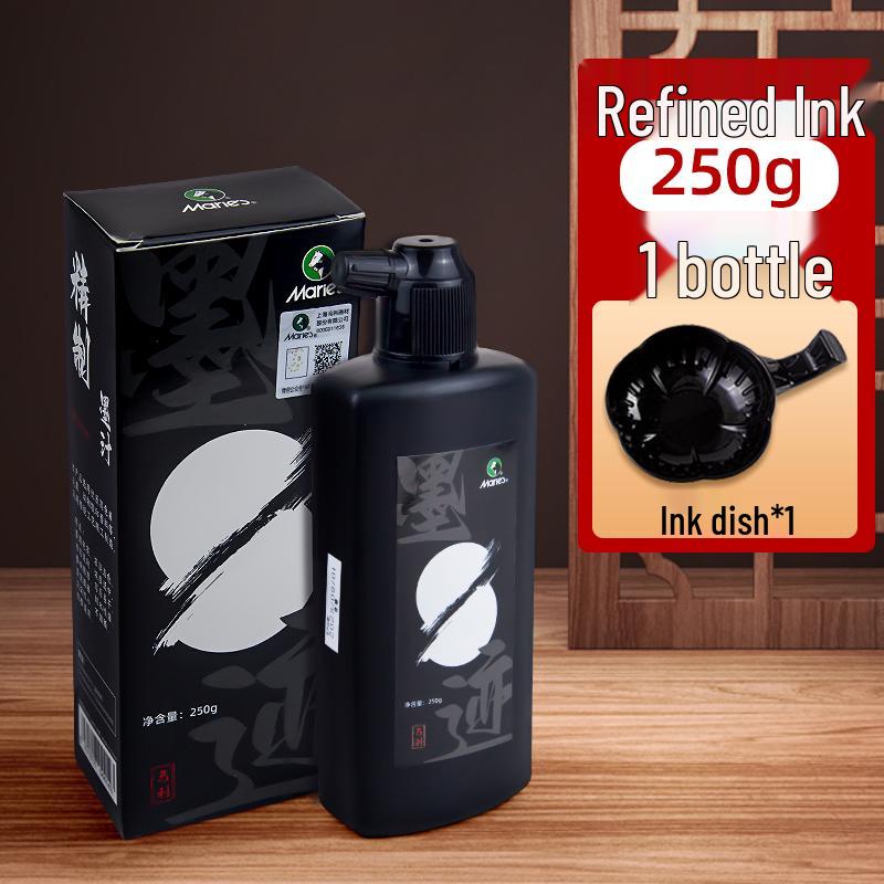 2700g Super Concentrated Calligraphy Ink Set, Large Bottle with Brush Pen for Beginners, Suitable for Construction Site Use and Chinese Painting.