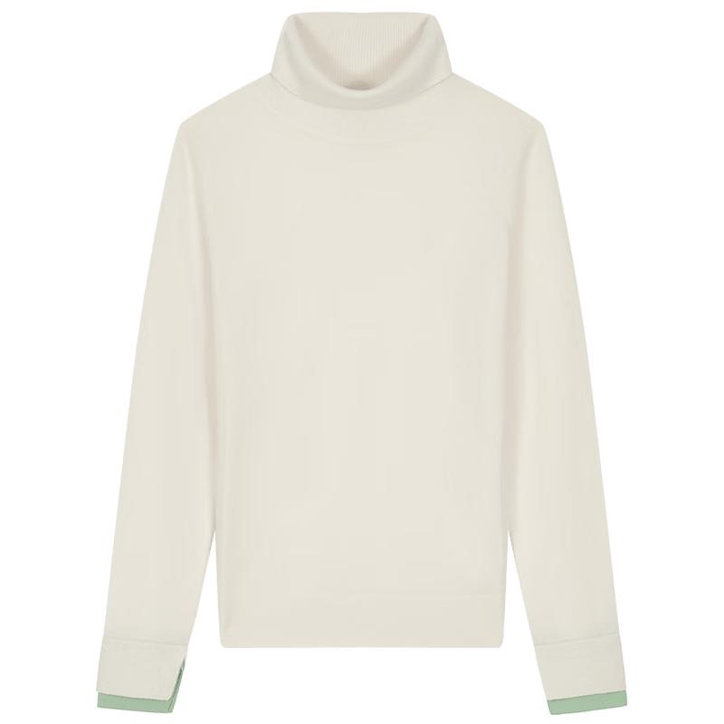 

Женский осенний однотонный шерстяной вязаный свитер с высоким воротником HAZZYS ABYSD0ADD14 S