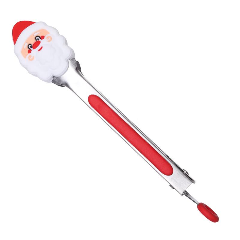 7-inch Stainless Steel Silicone Food Tongs