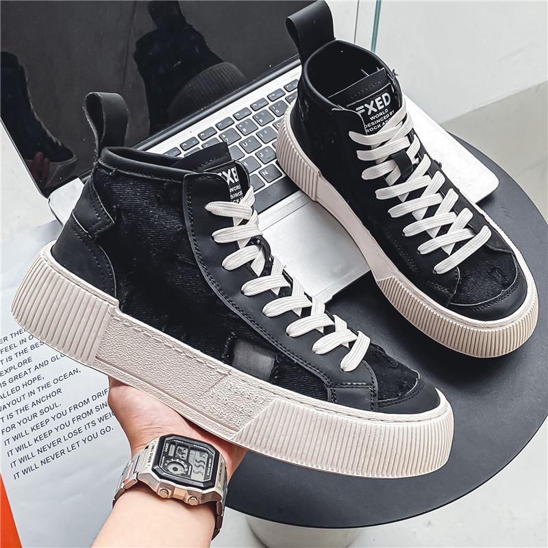 Men's Casual Shoes Canvas Loafers Sports and Leisure Shoes for Me Apring and Autumn Soft and Comfortable Skateboard Loafers