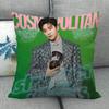 Custom ROWOON Pillowcase Wedding Decorative Cotton Linen Pillow Case For Home PillowCover 45X45(One Sides)