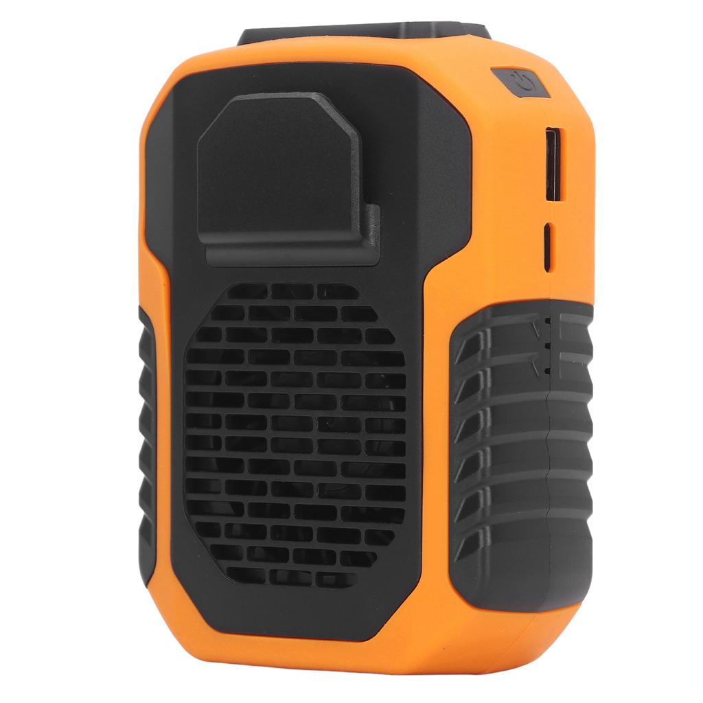 Waist Fan with Lanyard USB Charging 6000mah   5.0V 2.0A 3 Speed Wrable Body Clip Fan for Worker