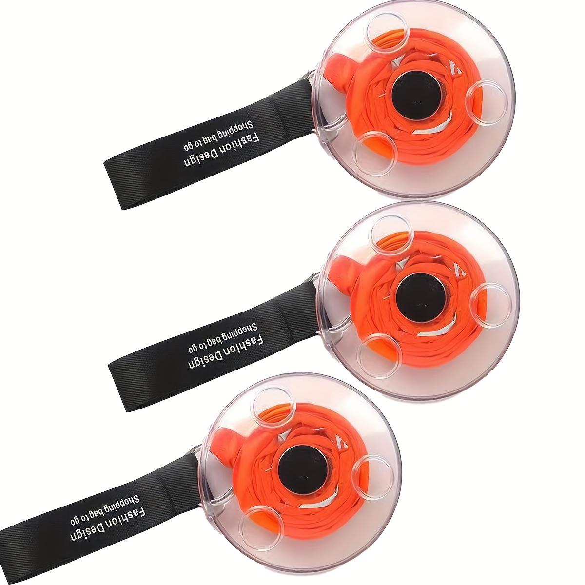 

3 шт. Складные продуктовые сумки, Сверхпрочные складные сумки для покупок, Компактный дизайн, Штабелируемые, Легкие, Портативные для супермаркета, Путешествий оранжевый