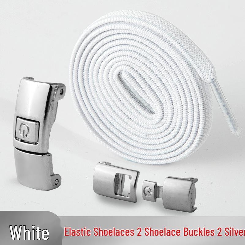 Mesh No-Tie Shoelaces with Interlock Buckle for Men & Women