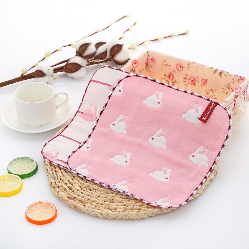 25 x 25 cm, quadratisches Handtuch aus reiner Baumwolle, 6-lagiges kleines Handtuch, Kindergarten-Wischtuch, Gaze-Taschentuch, kleines quadratisches Handtuch aus Baumwolle, Speicheltuch