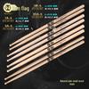 Han Brand Professional 5A/5B Drumsticks - Small Round Head, X5A-5 Model for Snare Drums