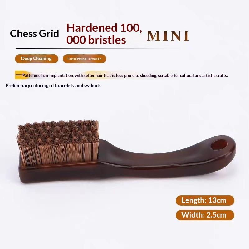 Antique Polishing Brush 10000 Dense Bristle Checkerboard Portable Tool for Antique Clock Watch Restoration 1PC A1