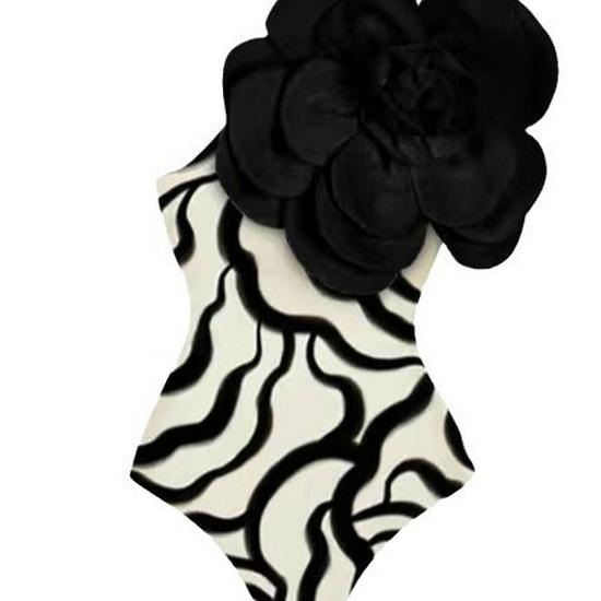 2024 European & American Women's One-Piece Bikini Swimsuit for Beach or Hot Spring Vacation