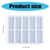 Multifuntional Jewelry Silicone Molds Pendant Moulds Silicone Texture for Resin Rectangular Earrings and Pendants