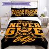 3pcs Custom Name weightlifting Bedding Set Duvet Cover Closure Includes 1 Duvet Cover & 2 Pillowcases, Soft and Comfortable for All Seasons.