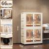 Foldable Children's Wardrobe: No-Assembly Storage Cabinet & Organizer Box for Baby's Room