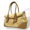 UsedHandbag yellow/Brown Canvas/leather Women
