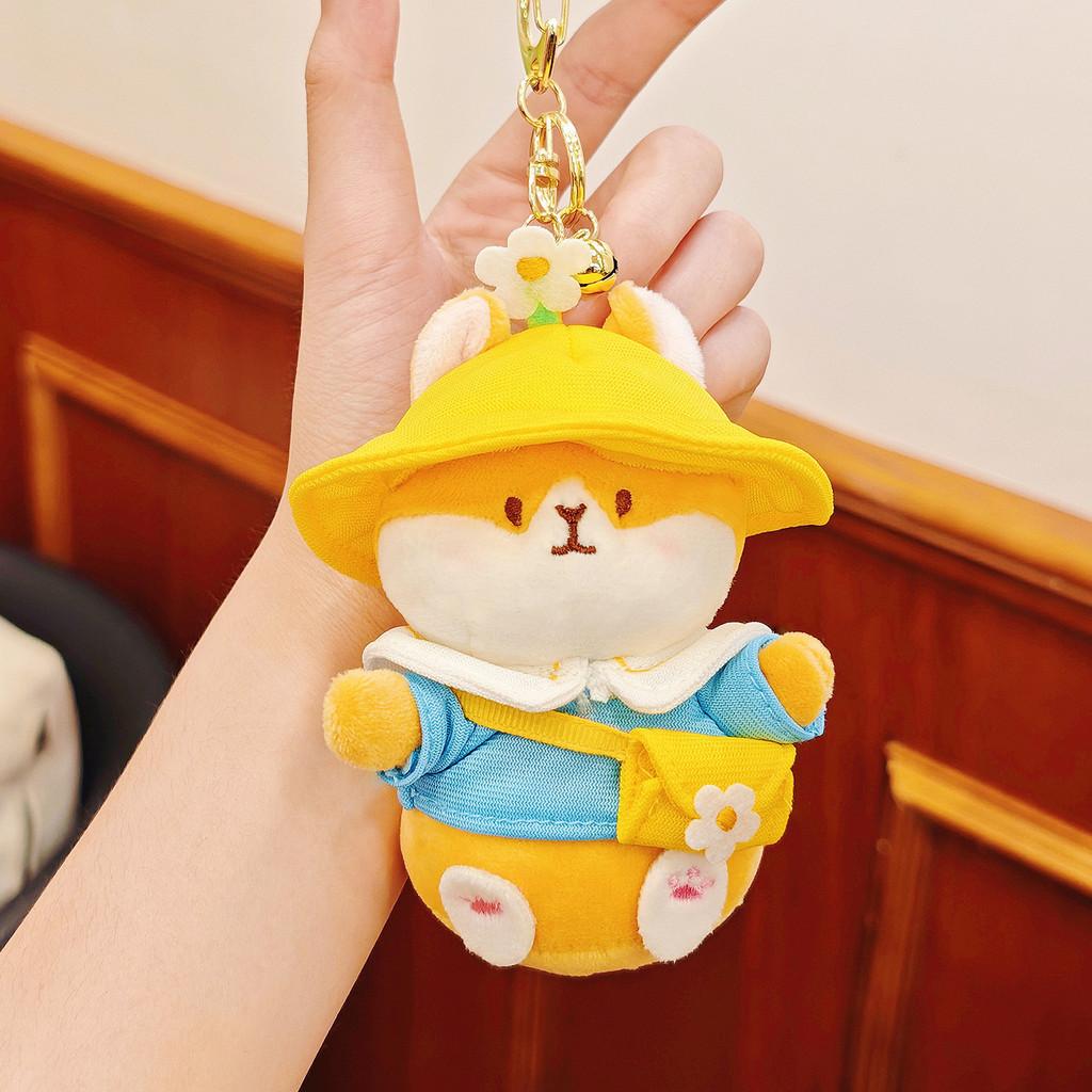 Kindergarten Guinea Pig Plush Keychain With Hat And Clothing Design For Backpack Decoration And Gifts