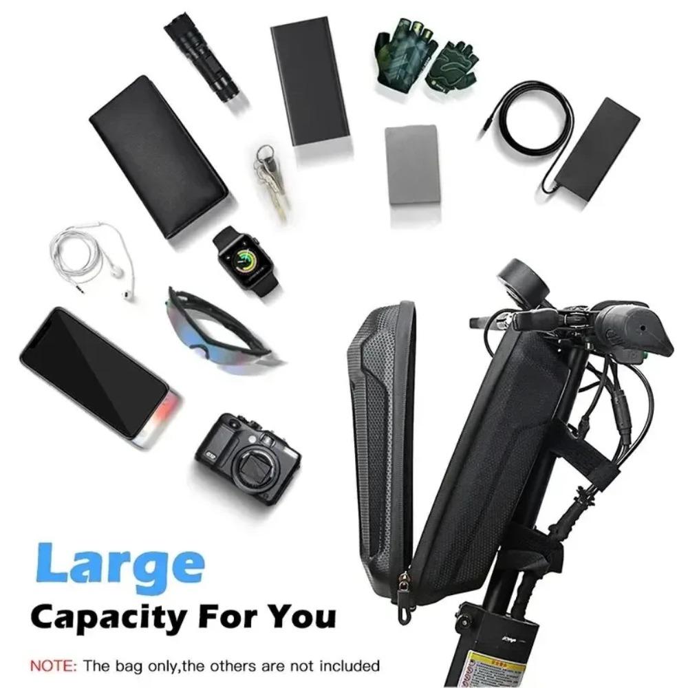 Scooter Bicycle Skateboard Waterproof Hard Shell Front Bag 3L/4L Big Capacity for Electric Cycling Phone Storage Accessories