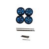 1 Set Diy Accessories 1/64 Model Wheels With Slicks Rubber Tires For Toy Model Petal Wheel Diecast Cars Refiting Parts