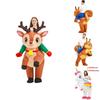 Einhorn Eichhörnchen Elch Huhn Aufblasbares Kostüm für Ostern Feiern Kinder Erwachsene Festival und Bühnenshow