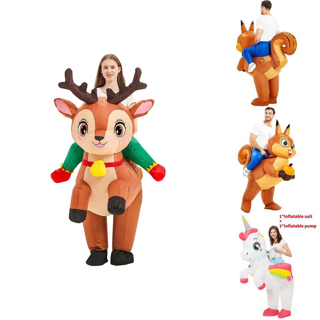 Unicorn Squirrel Elk Chicken Inflatable Costume For Easter Celebrate Kids Adult Festival And Stage Show