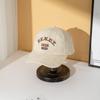 Soft top washed letter three-dimensional embroidery men's color matching baseball cap tide outdoor breathable sunshade women's cap